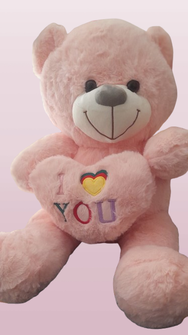 SUPER SOFT TEDDY Bear with a Heart embedded "I ❤️ YOU"