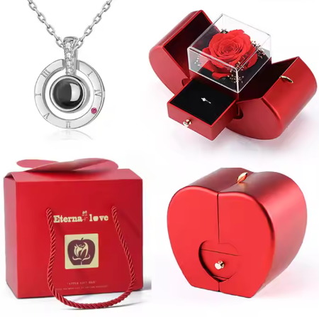 High Quality Apple Shape Jewelry Box