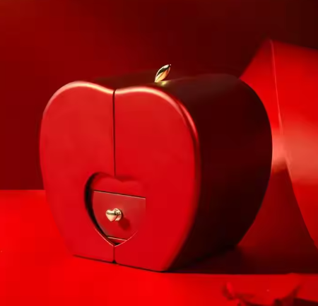 High Quality Apple Shape Jewelry Box